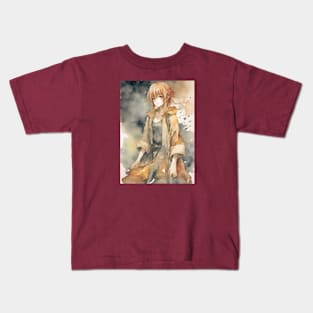 Manga Girl Kids T-Shirt